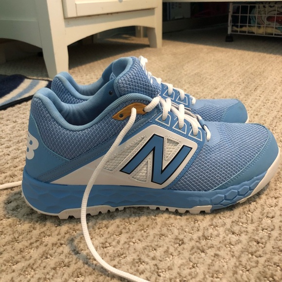 baby blue new balance turf shoes